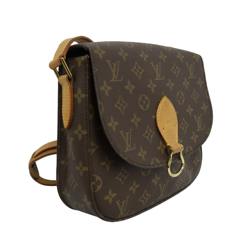 LOUIS VUITTON Monogram Saint Cloud GM Shoulder Bag PVC Brown