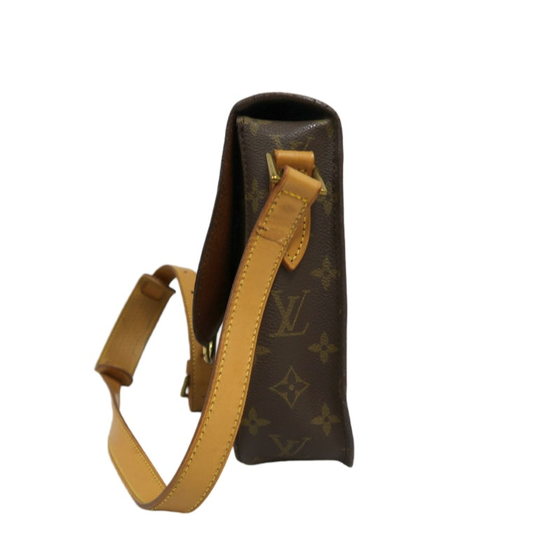 LOUIS VUITTON Monogram Saint Cloud GM Shoulder Bag PVC Brown