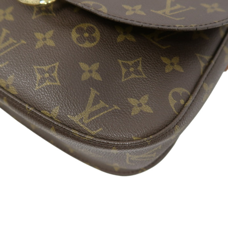 LOUIS VUITTON Monogram Saint Cloud GM Shoulder Bag PVC Brown