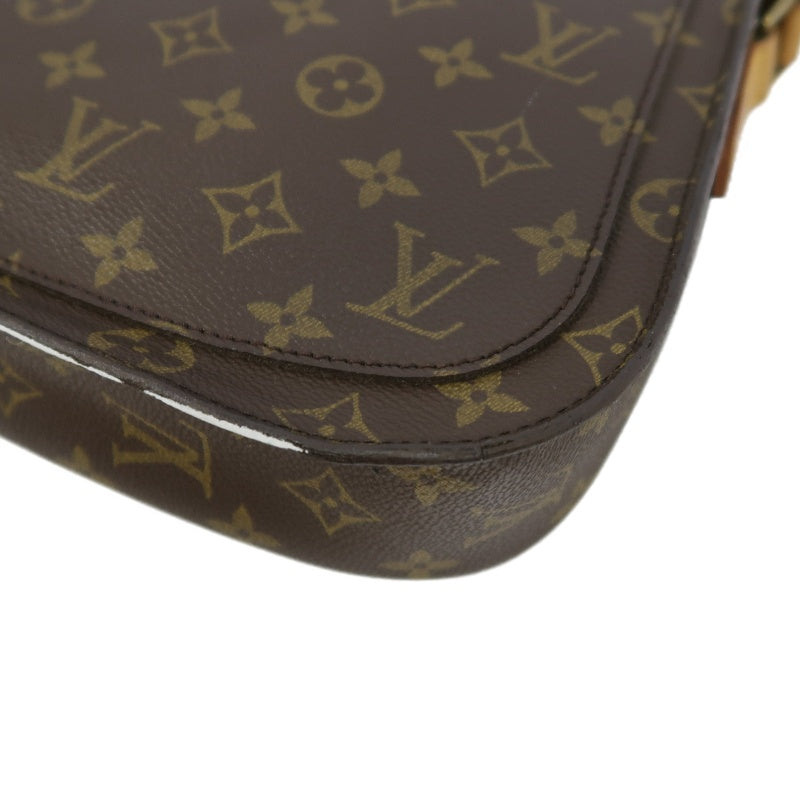 LOUIS VUITTON Monogram Saint Cloud GM Shoulder Bag PVC Brown