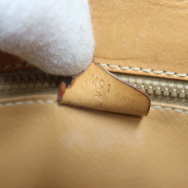 CELINE Macadam Pattern Shoulder Bag Pvc Brown Gold Hardware