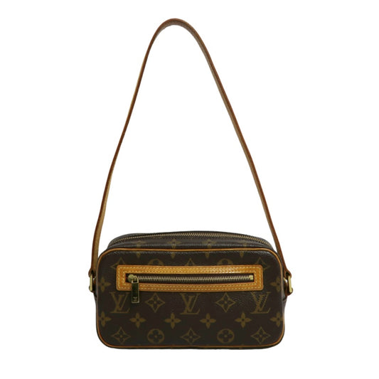 LOUIS VUITTON Pochette Cite Monogram Canvas Shoulder Bag Brown
