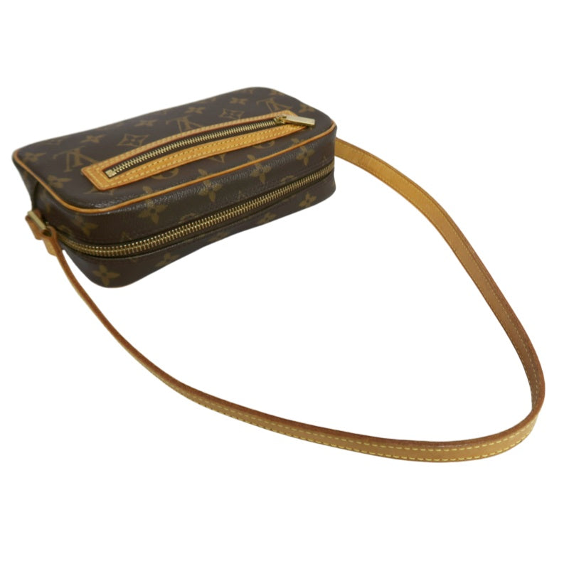 LOUIS VUITTON Pochette Cite Monogram Canvas Shoulder Bag Brown