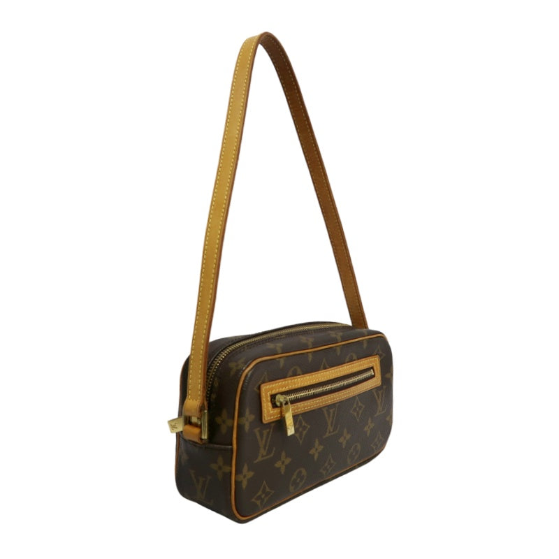 LOUIS VUITTON Pochette Cite Monogram Canvas Shoulder Bag Brown