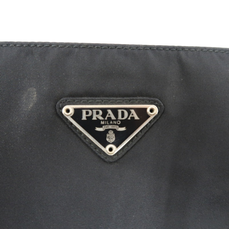 PRADA Black Nylon Tote Shoulder Bag