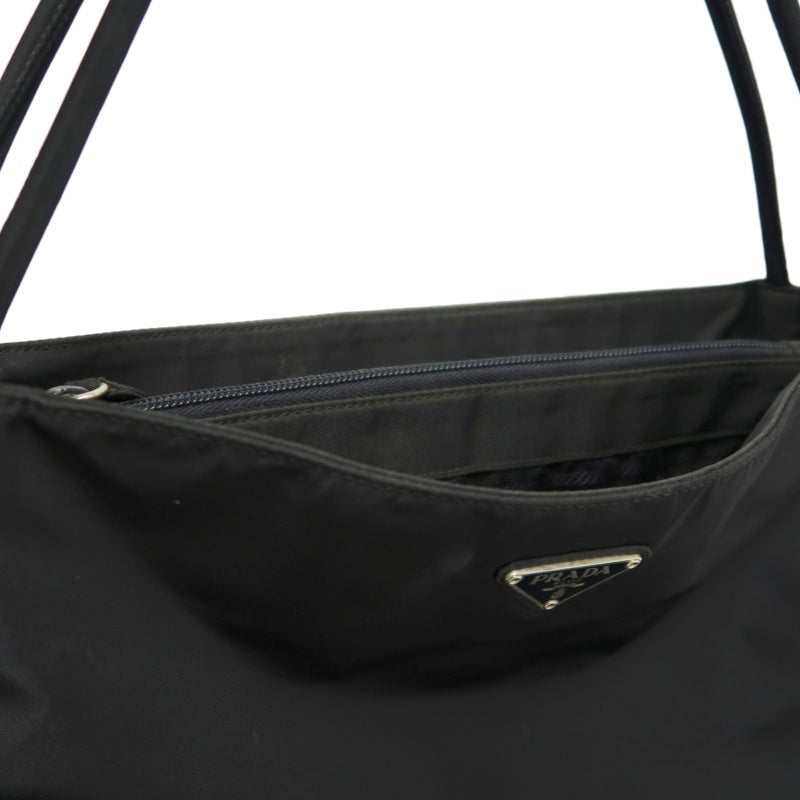 PRADA Black Nylon Tote Shoulder Bag