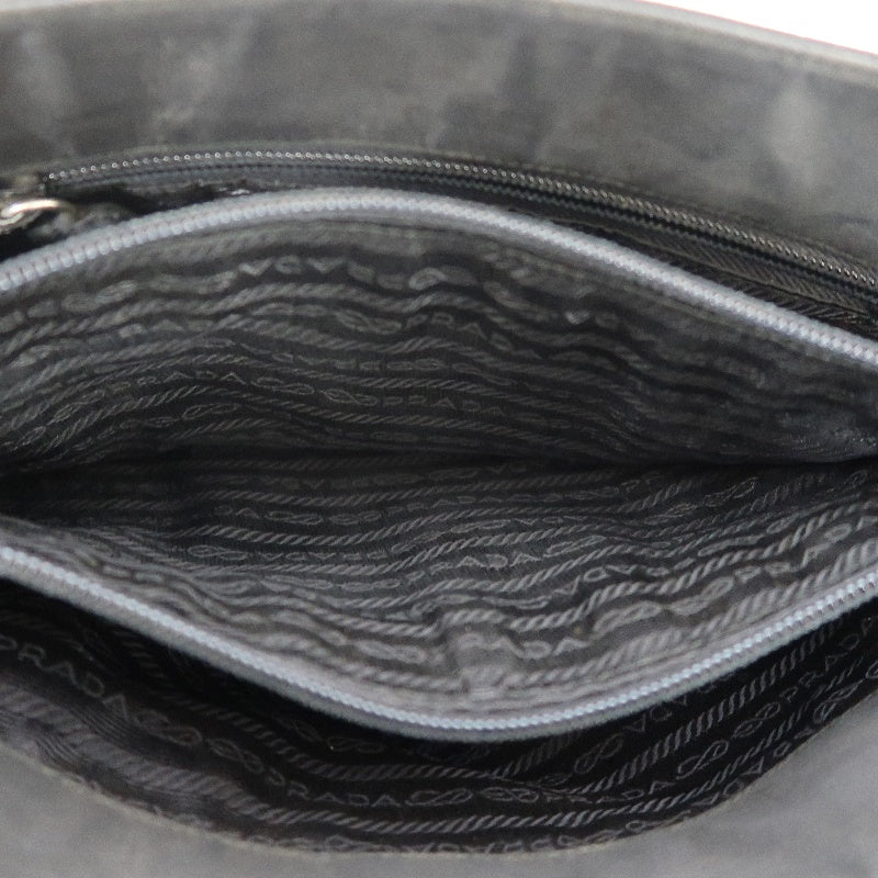 PRADA Black Nylon Tote Shoulder Bag