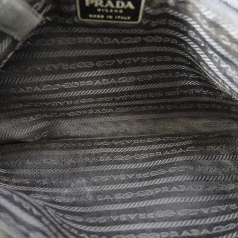 PRADA Black Nylon Tote Shoulder Bag