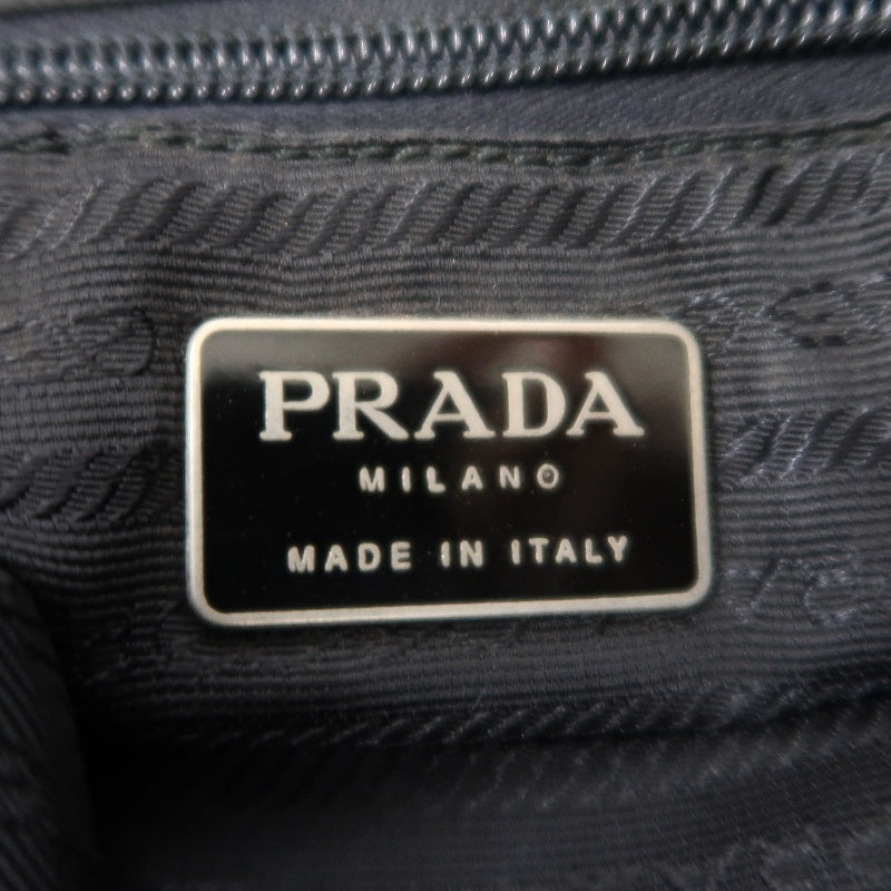 PRADA Black Nylon Tote Shoulder Bag