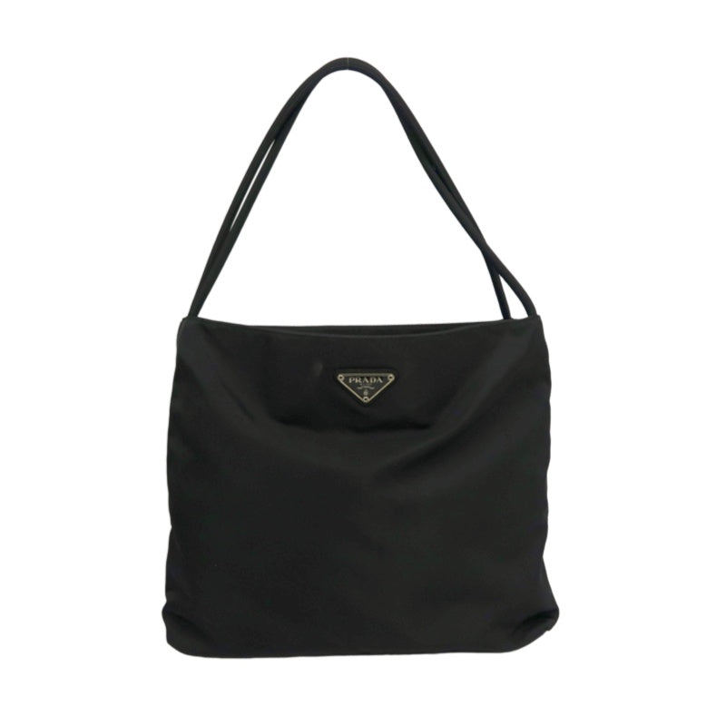 PRADA Black Nylon Tote Shoulder Bag