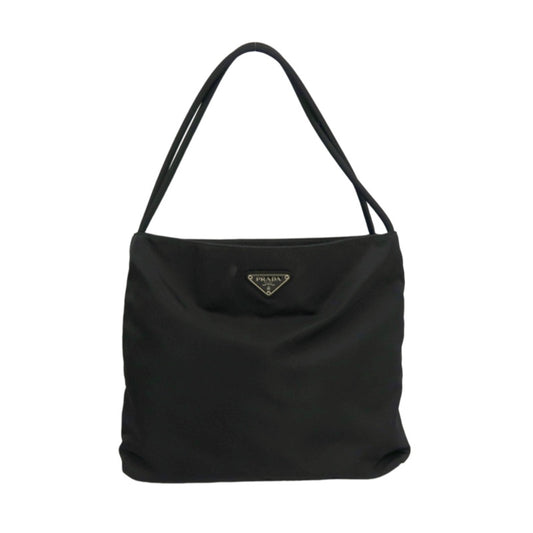 PRADA Black Nylon Tote Shoulder Bag