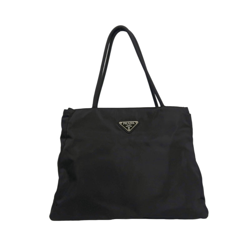 PRADA Tote Bag, Black Nylon Shoulder Bag