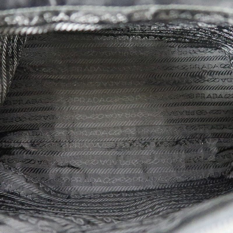 PRADA Tote Bag, Black Nylon Shoulder Bag