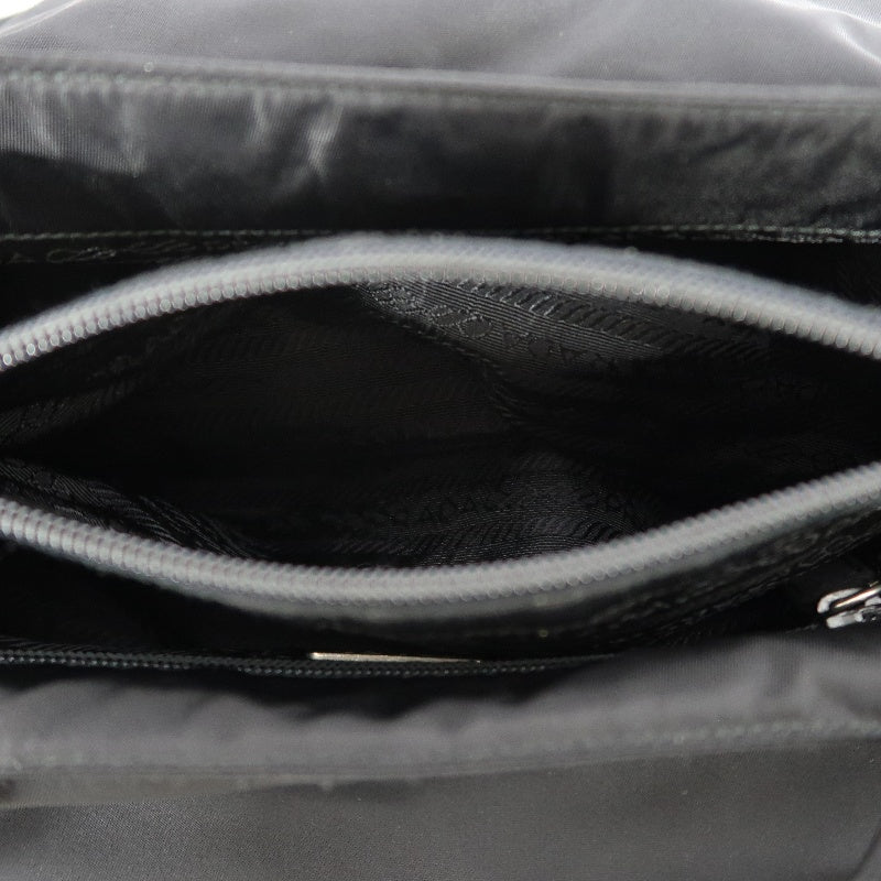 PRADA Tote Bag, Black Nylon Shoulder Bag