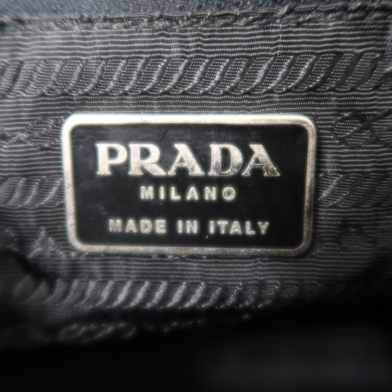 PRADA Tote Bag, Black Nylon Shoulder Bag