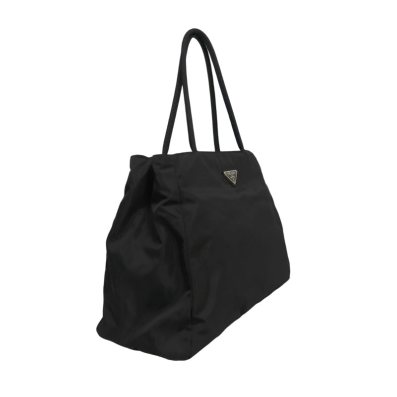 PRADA Tote Bag, Black Nylon Shoulder Bag