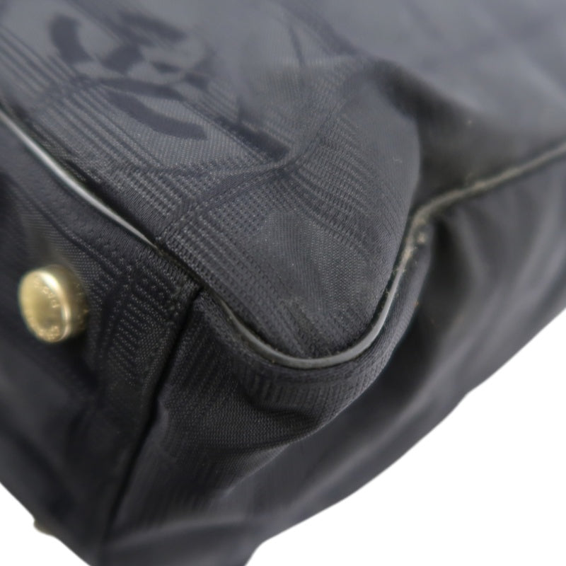 CHANEL New Travel Line Tote GM, Black Nylon with Gold Hardware, with Authenticity Card, Black Canvas Ice Cube Shoulder Bag
