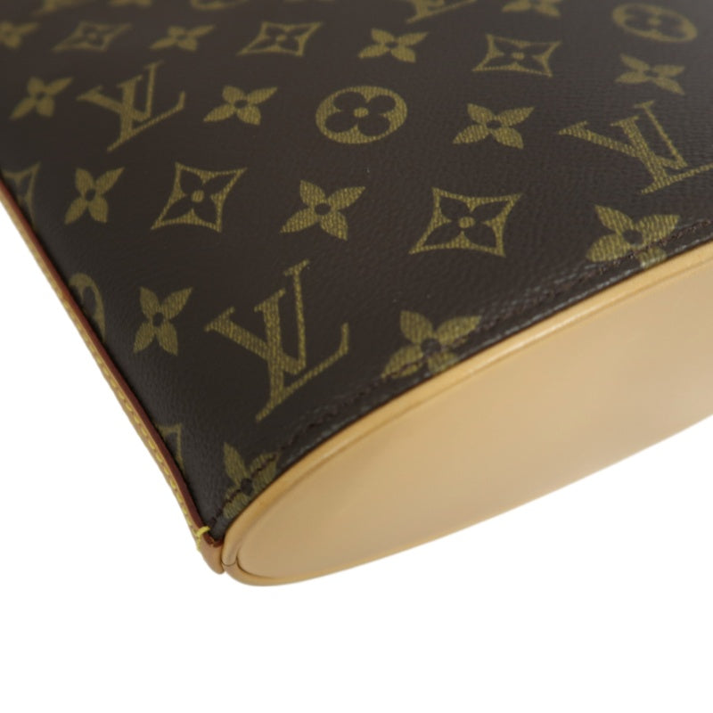 LOUIS VUITTON Drouot Monogram Canvas Shoulder Bag Brown Crossbody Bag
