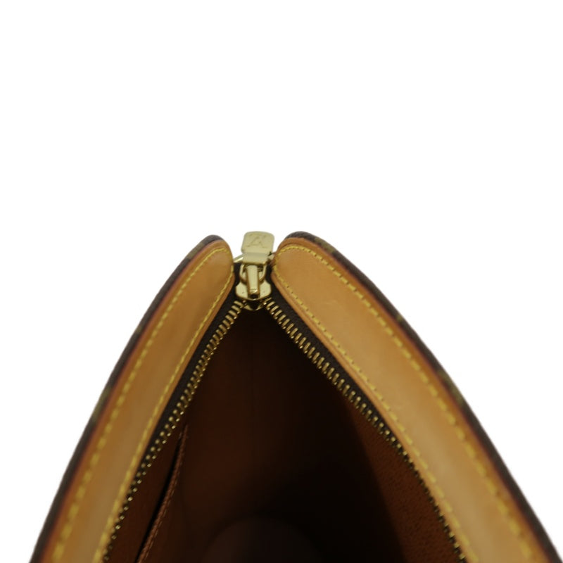 LOUIS VUITTON Drouot Monogram Canvas Shoulder Bag Brown Crossbody Bag