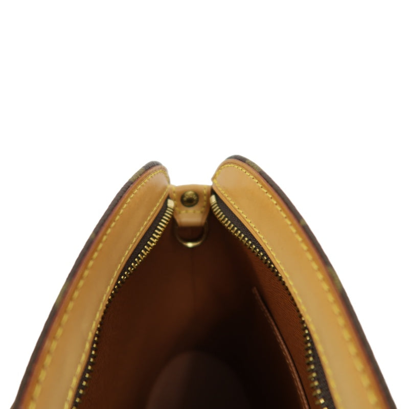 LOUIS VUITTON Drouot Monogram Canvas Shoulder Bag Brown Crossbody Bag