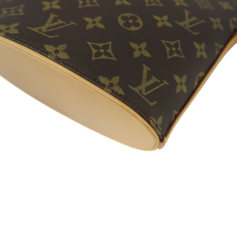 LOUIS VUITTON Drouot Monogram Canvas Shoulder Bag Brown Crossbody Bag