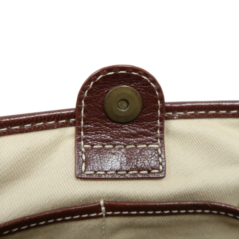 CEINE Shoulder Bag, Canvas, Red/Brown