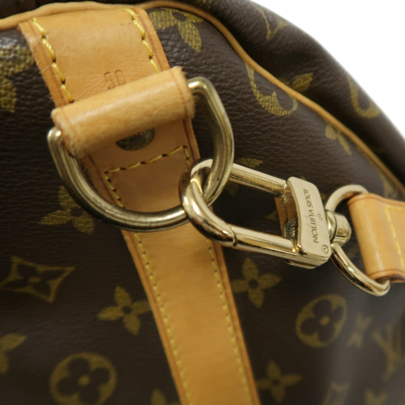 LOUIS VUITTON Monogram Keepall 50 Bandoulière Boston Bag Pvc Brown With Shoulder Strap, Name Tag And Lock