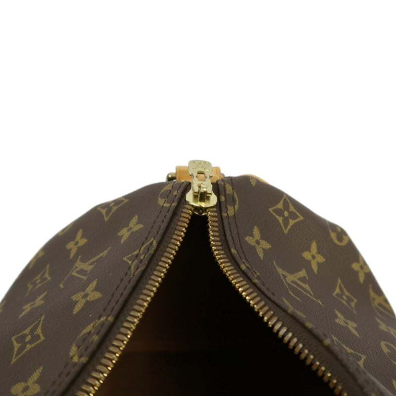 LOUIS VUITTON Monogram Keepall 50 Bandoulière Boston Bag Pvc Brown With Shoulder Strap, Name Tag And Lock