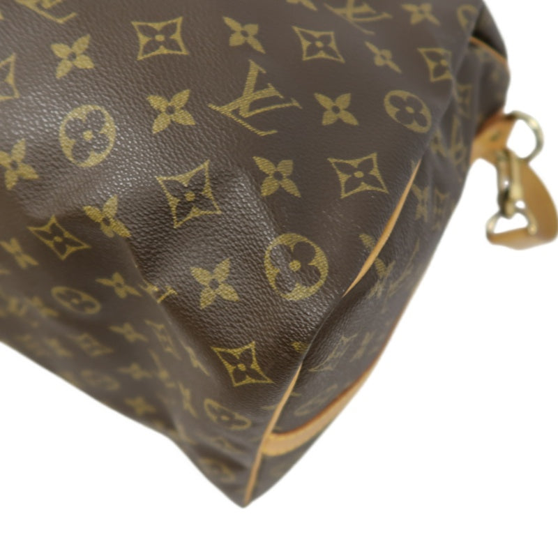LOUIS VUITTON Monogram Keepall 50 Bandoulière Boston Bag Pvc Brown With Shoulder Strap, Name Tag And Lock