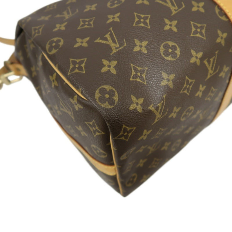 LOUIS VUITTON Monogram Keepall 50 Bandoulière Boston Bag Pvc Brown With Shoulder Strap, Name Tag And Lock