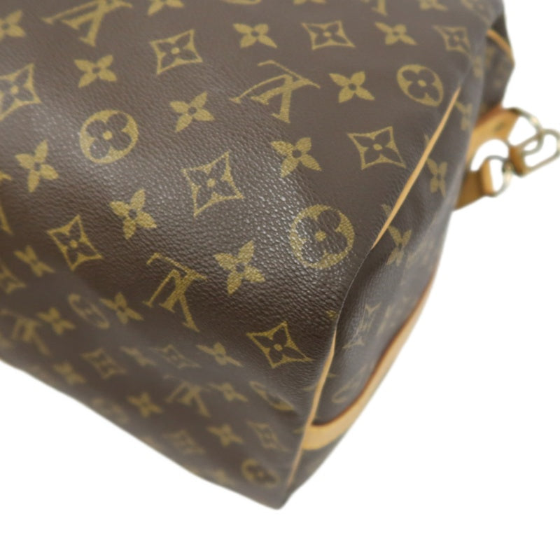 LOUIS VUITTON Monogram Keepall 50 Bandoulière Boston Bag Pvc Brown With Shoulder Strap, Name Tag And Lock