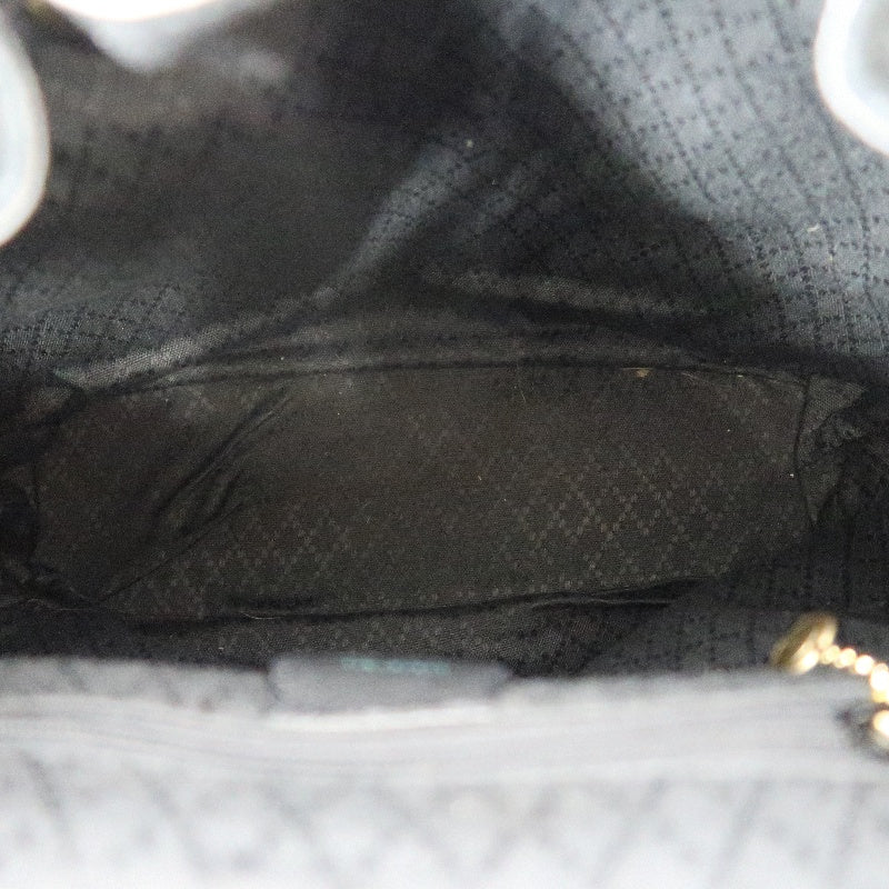 GUCCI Bamboo Backpack, Black Suede