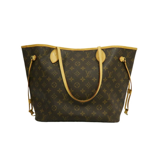 LOUIS VUITTON Neverfull MM Monogram Canvas Tote Bag Brown Shoulder Bag