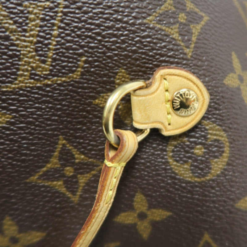 LOUIS VUITTON Neverfull MM Monogram Canvas Tote Bag Brown Shoulder Bag