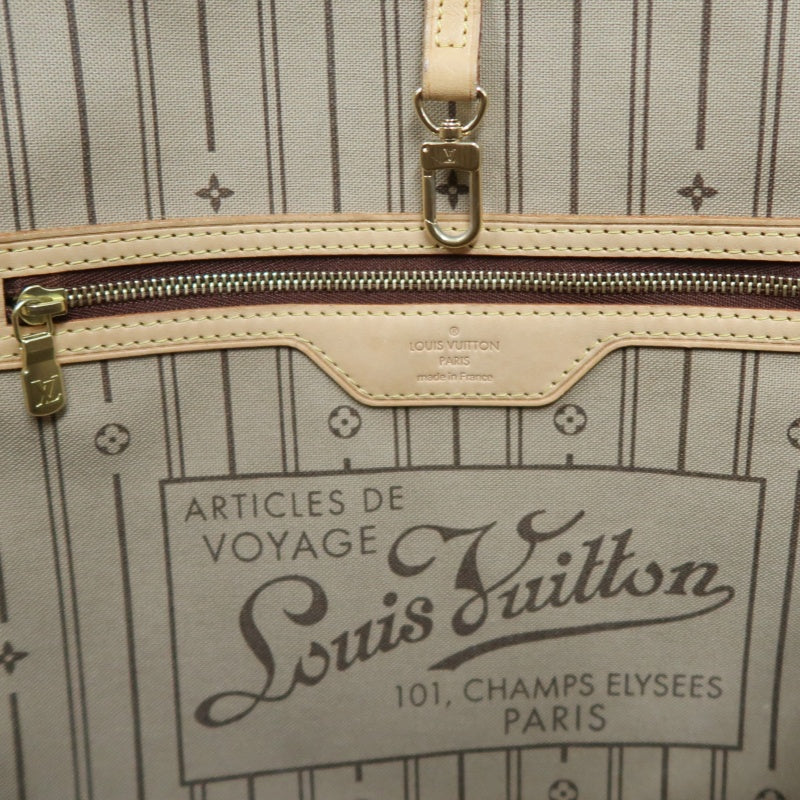 LOUIS VUITTON Neverfull MM Monogram Canvas Tote Bag Brown Shoulder Bag