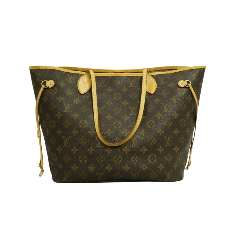 LOUIS VUITTON Neverfull MM Monogram Canvas Tote Bag Brown Shoulder Bag