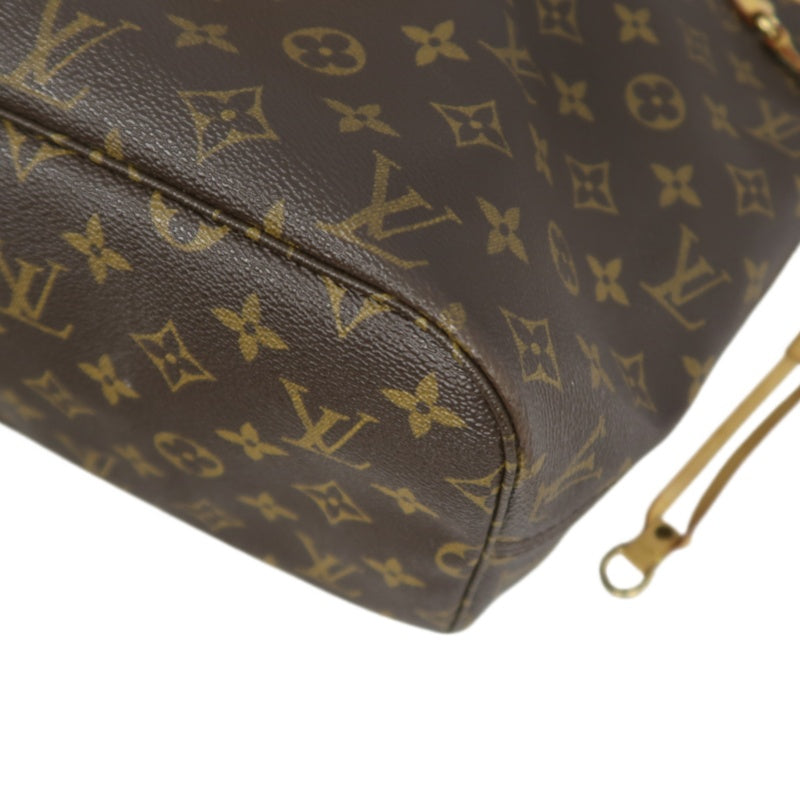 LOUIS VUITTON Neverfull MM Monogram Canvas Tote Bag Brown Shoulder Bag