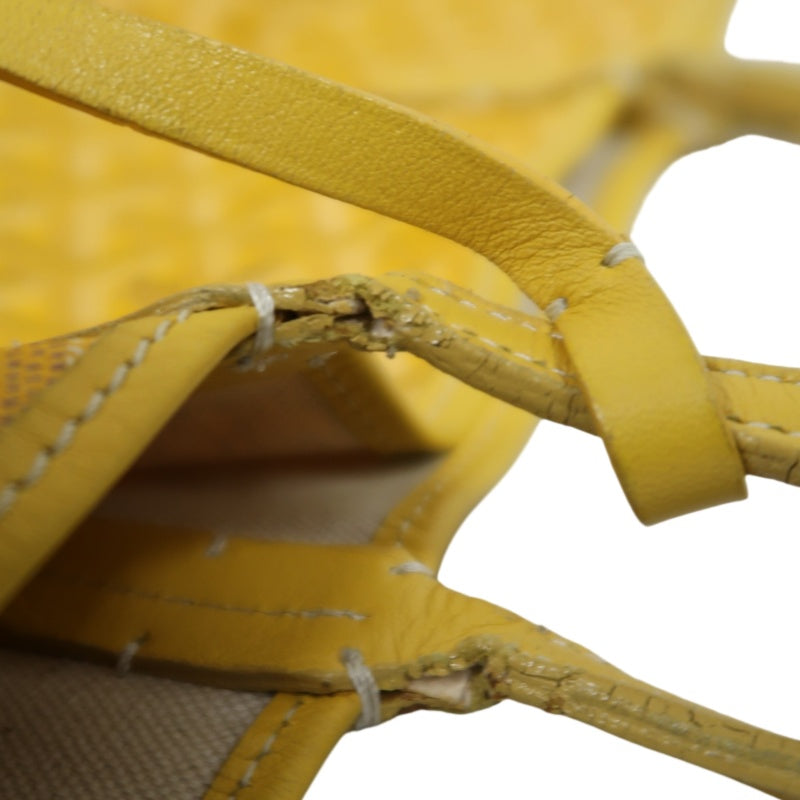 GOYARD Saint Louis GM Tote Bag Pvc Yellow With Pouch
