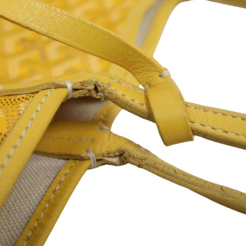 GOYARD Saint Louis GM Tote Bag Pvc Yellow With Pouch