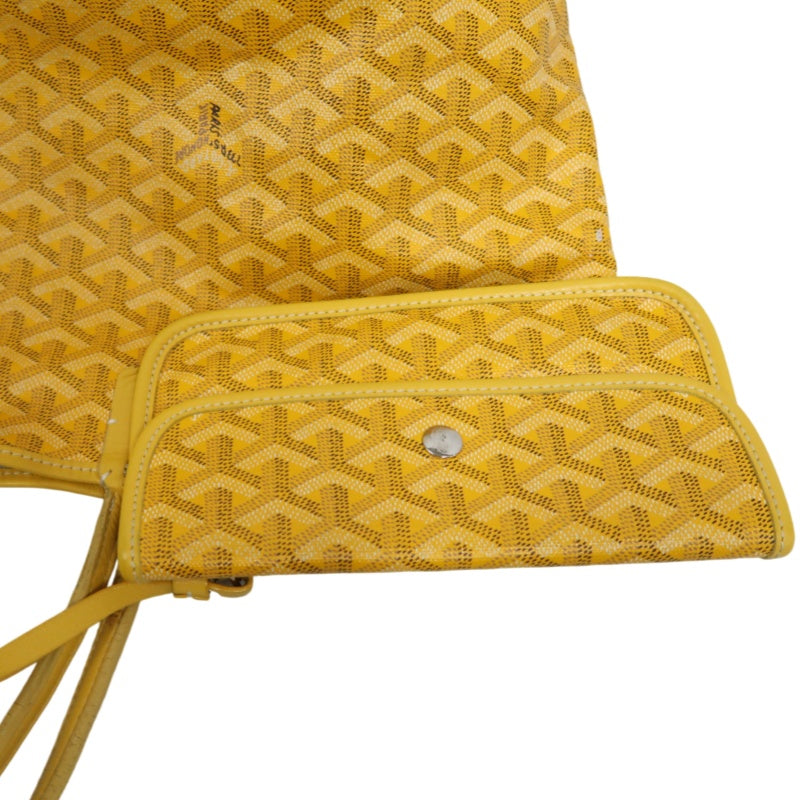 GOYARD Saint Louis GM Tote Bag Pvc Yellow With Pouch