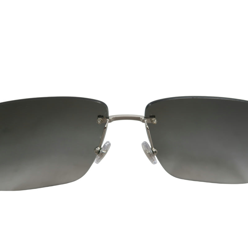 LOUISVUITTON LV Damier Attraction Silver Hardware Gradient Rimless Resin Sunglasses, 、, Comes With Original Dust Bag