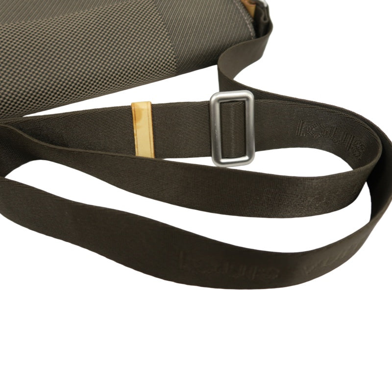 LOUIS VUITTON Damier Jeans Petit Message Shoulder Bag, Damier Jeans Canvas, Vachetta Leather, Damier Jeans Line, Taupe & Brown, LOEWE Gray Canvas Crossbody Bag