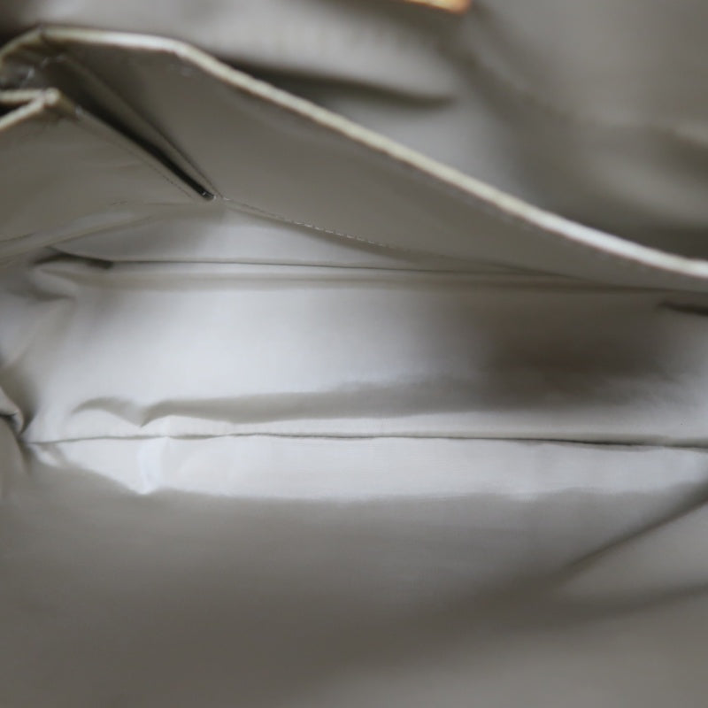LOUIS VUITTON Damier Jeans Petit Message Shoulder Bag, Damier Jeans Canvas, Vachetta Leather, Damier Jeans Line, Taupe & Brown, LOEWE Gray Canvas Crossbody Bag
