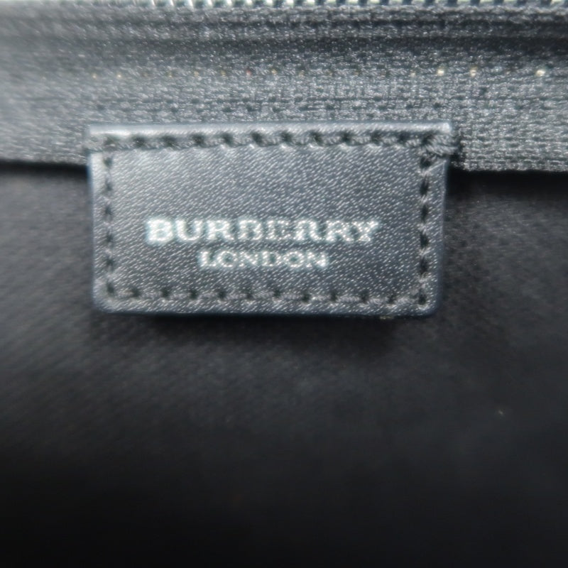 BURBERRY Nova Check Handbag PVC & Leather Beige Shoulder Bag