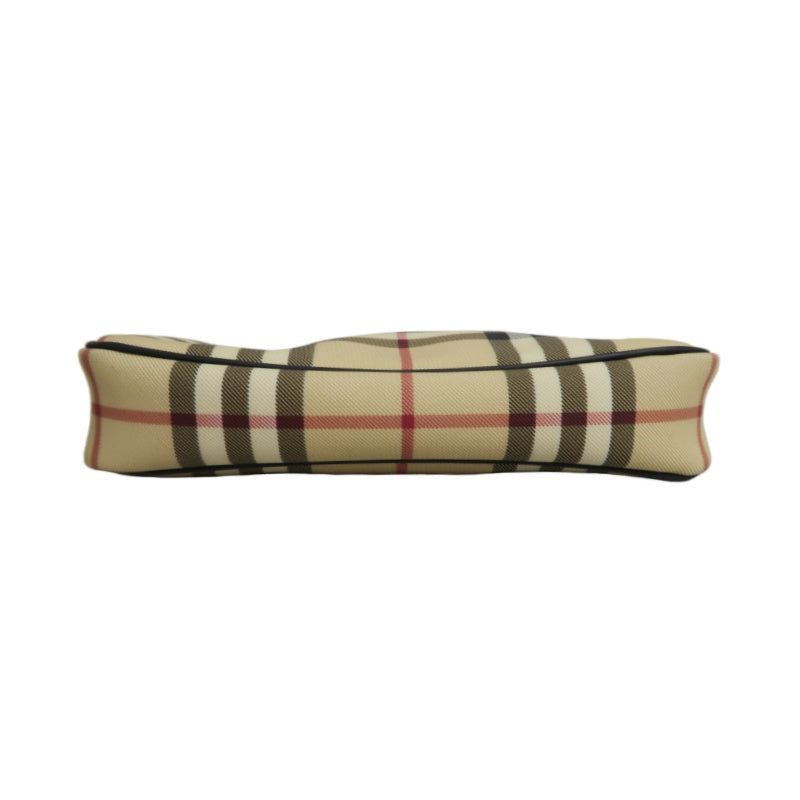 BURBERRY Nova Check Handbag PVC & Leather Beige Shoulder Bag