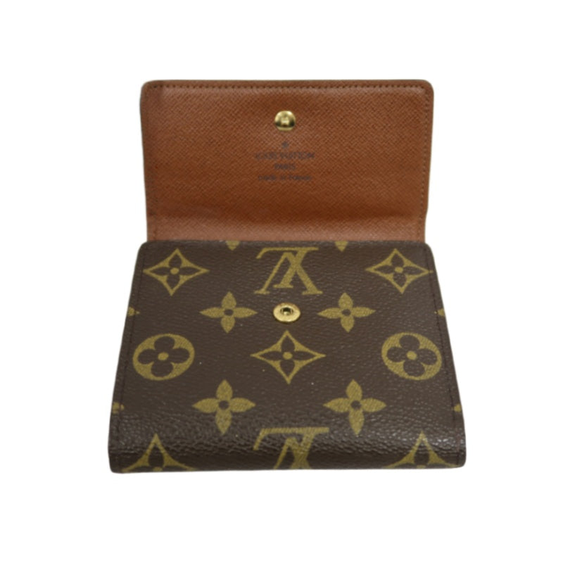LOUIS VUITTON Monogram Portefeuille Victorine Trifold Short Wallet Pvc Brown