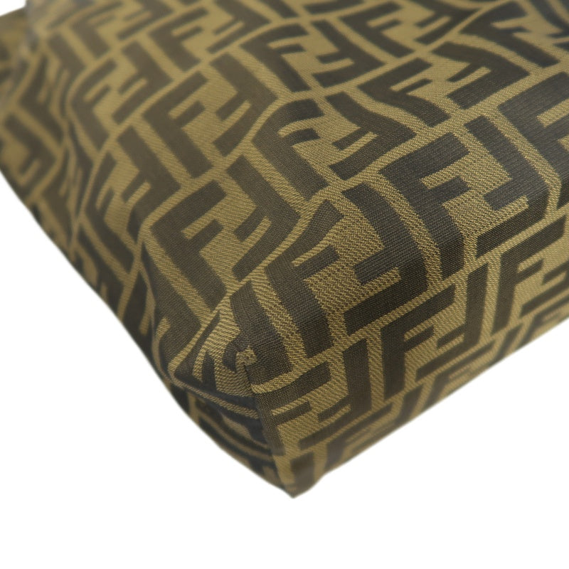 FENDI Zucca Canvas Tote Shoulder Bag Brown
