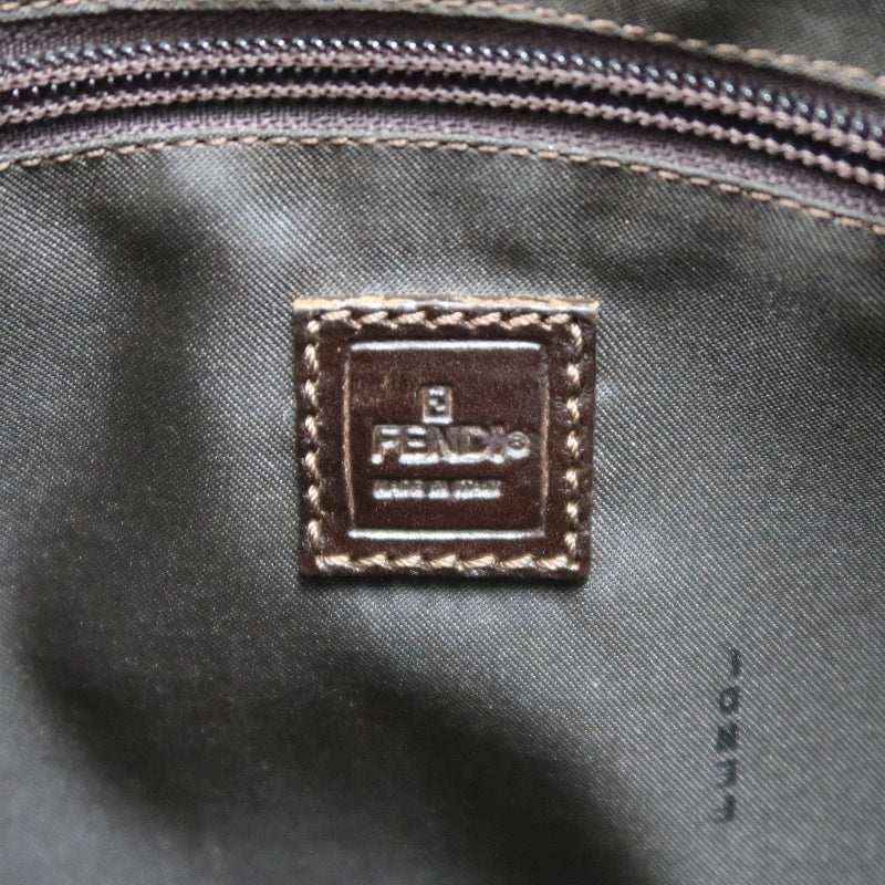 FENDI Zucca Canvas Tote Shoulder Bag Brown