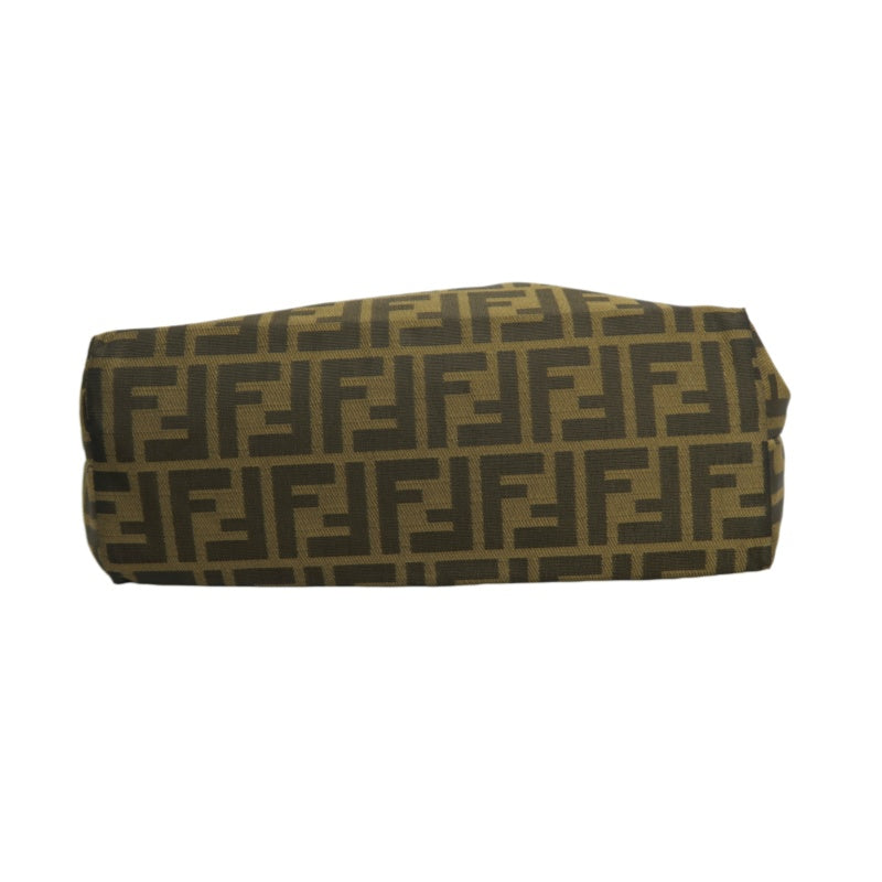 FENDI Zucca Canvas Tote Shoulder Bag Brown