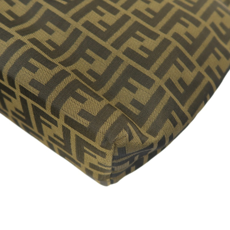 FENDI Zucca Canvas Tote Shoulder Bag Brown